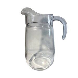 Arc France Glass Pitcher With Handle & Pouring Spout 2.5 Qt Heavy